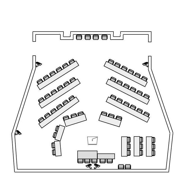 AC102 Robinson Courtroom diagram